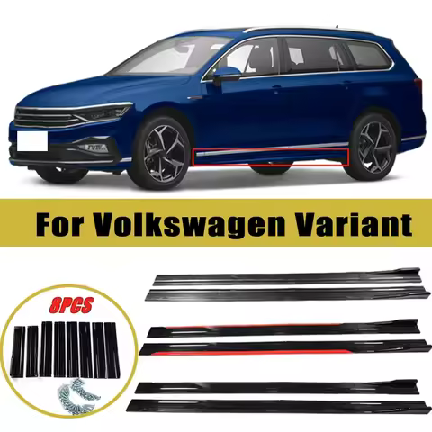 Universal 2m/2.2m Car Side Skirt Extension SplitterBumper Racing Side Wing Bumper Lip Side Spoiler F