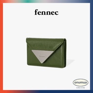 [Fennec] Crinkle Triangle Accordian Pocket (13 Colors) – Made in Korea | Compact Leather Card Wallet