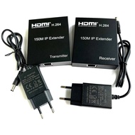 H.264 150M HDMI IP Extender Via RJ45 Cat7 Cat6 Ethernet Cable Video Transmitter Receiver for PS4 Cam