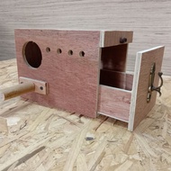 Bird Nestbox  Budgie Kotak Burung Bertelur / burung baji berlaci/ with drawer