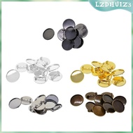 [lzdhuiz3] 10 Pieces Copper Round DIY Brooch Base Brooch Clasps Pin Disk Base Pad Bezel Blank 25mm C