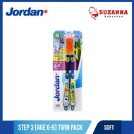 Jordan Kids Step 3 Twin Soft || 6-9 Years Children's Toothbrush/