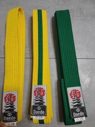 Daedo 跆拳道腰帶 綠帶 黃綠帶 黃帶