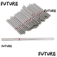 HL-FUTU 50pcs Flat Head Nail Drill Bits, F-3.3mm Dead Skin Removal Nail Grinding Heads, Cuticle Clea