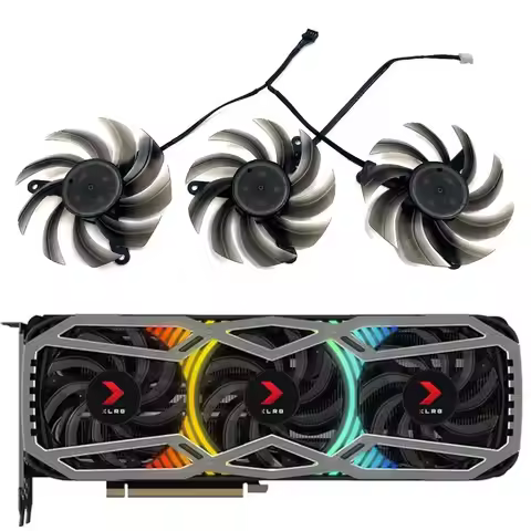 NEW 1SET/3FANS RTX 3070 3080 XLR8 Gaming GPU Fan For PNY RTX 3070、3070Ti、3080、3080Ti、3090 XLR8 Gamin