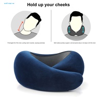 andfindgi Portable Neck Pillow Travel Neck Pillow Comfort Memory Foam Neck Pillow with Adjustable Fastener Breathable U-shaped Support Cushion for Neck Pain Relief for Travel
