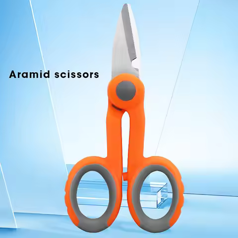 Fiber Optic Aramid Scissors FTTH Manual Tool Optical Fiber Stripping Scissors