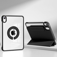 ZOYU | เคส iPad แบบบางเฉียบพร้อมขาตั้งแบบหมุนได้ ดูดซับแม่เหล็กแบบ Y ใส สำหรับ iPad Pro Mini 7 ป้องก