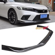 For Honda CIVIC 11TH FL1 FL4 TYPE R Carbon Fiber Front Spoiler Splitter Bumper Lip Auto Tuning