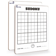SCRIBBLEDO Dry Erase Sudoku for Kids Sudoku Puzzles for Adults All Ages 9”x12” White Board Easy Hard