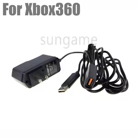 1pc New EU US AC Adapter Power Supply with USB Charging Cable for Xbox 360 XBOX360 Kinect Sensor