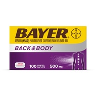 Back & Body Extra Strength Aspirin, 500mg Coated Tablets, Fast Relief at the Site of Pain, Pain Reli
