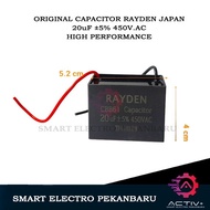 ORIGINAL 20uF 450VAC RAYDEN JAPAN CBB61 – WATER PUMP CAPACITOR 450V 20 UF 450VOLT 450 VOLT 450V.AC 4