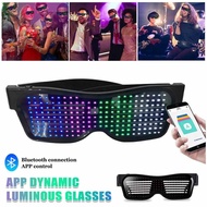 LED Glasses Bluetooth Customize Light Up Glasses Cermin Mata LED Spec Mata Lampu Party Glass