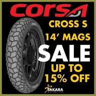 ✗ ◩ ▪ CORSA TIRE Cross-S 14 by TAKARA TIRES (FREE tire sealant, tire valve and TAKARA sticker)