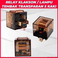 Transparent Relay 5 Pin 80a 12 VOLT and 24 OriginalVOLT Horn Relay Spotlight Relay