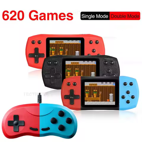 Retro Video Game Console Built in 620 Classic Games 2.4 Inch Portable Handheld Game Player Rechargea