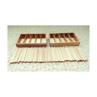 Small counting stick set - Montessori Spindle Box With 45 Spindle