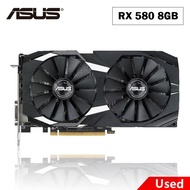 ♟✟Used ASUS Graphics Cards RX 580 8GB GDDR5 Mining GPU Video Card 256Bit Computer RX580