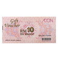 Aeon Jusco Voucher RM10 Shopping Tickets Coupon / Caring Voucher RM5