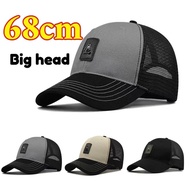 56-61cm 62-68cm Big Head XXL Man Cotton Mesh Baseball Caps Large Size Oversize Snapback Hat Summer P