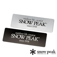 [Japan Snow Peak] Peak Metal Nameplate Sticker LETTER-2022 Festival Spring Limited FES-158