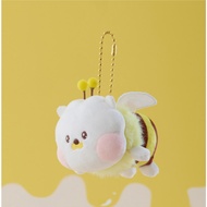 BT21 RJ Minini Honey Bee Plush Keyring Line Friends BTS Character Soft Doll Bag Charm Korea