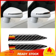 SDRU 2Pcs/Set Rear View Mirror Sticker Anti-collision Self-adhesive Carbon Fiber Twill Rear View Mir