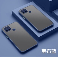 [ส่งจากไทย] Case OPPO A15 เคสโทรศัพท์ Oppo A15 เคสกันกระแทก ปุ่มสีผิวด้าน