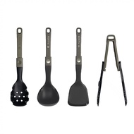 Awada Outdoor Silicone Cooking Utensil Set Folding Lightweight Portable Camping Kitchenware Set ชุดต