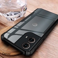 Shockproof Casing for Clear Acrylic Armor Back Cover Motorola Moto G85 5G Case TPU Soft Bumper Coque