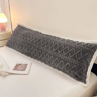 1pc Pillowcase Flannel Pillow Cover 48x120/48x150/48x180 Cushion Cover Rectangle Pillowslip Soft Pil