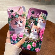 Itel A49 A58 / A58 Pro Softcase Macaron Protect Camera - Cat Motif - Casing