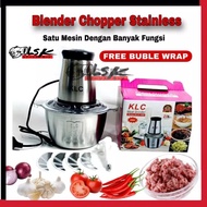 Cover Blender Penggiling Daging Stainless Elektrik Chopper Meat Daging rempah rempah Cabai bawang Otomatis Multifungsi Original