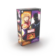 USAOPOLY Marvel Dice Throne | 2 Hero Box Featuring Captain Marvel, Black Panther | Standalone Compet