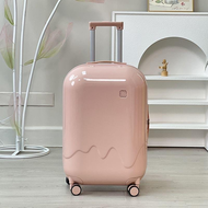 [สีมันวาว] กระเป๋าเดินทาง 20/24นิ้ น่ารัก กระเป๋าล้อลาก ชาร์จ USB กันน้ำ กระเป๋าลาก Baggage Luggage