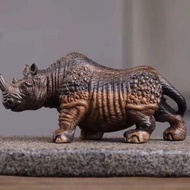 Hui'an Agarwood Rhino Ornaments Crafts Bull Sky Handle Piece Indonesian Agarwood with Fragrance 4.9m