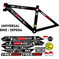 UNIVERSAL BIKE MOTIF VARIATION STICKER ADVENTURE BIKE STICKER/ UNIVERSAL BIKE MOTIF STICKER BMX BIKE