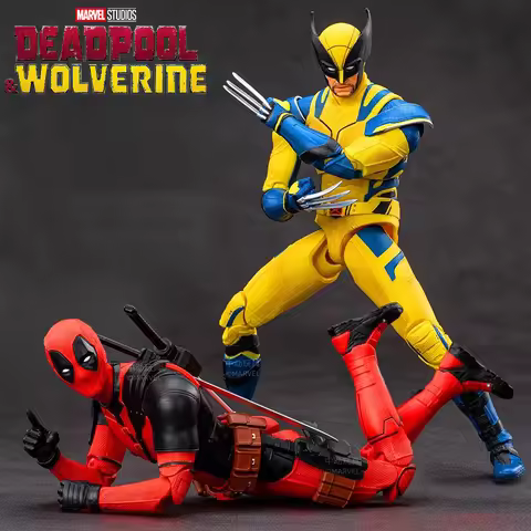 New ZD Toys Deadpool & Wolverine Model 7in 1/10 Action Figures Wolverine Deadpool Model Marvel Super