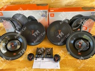 ฐานรองลำโพงตรงรุ่น MITSUBISHI + ลำโพง 6.5” แยกชิ้น JBL STAGE3 607C + แกนร่วม JBL STAGE3 637F จำนวน 2