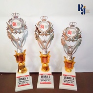 MERAH AUGUST INDEPENDENCE CUP SET OF 3 CHAMPIONS 123 B04 PAGODA 17 AUGUST RED SILVER