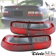 Honda Civic SR4 EG EG9 4Door 1992-1995 Red & White Rear Tail Light Tail Lamp Lampu Belakang