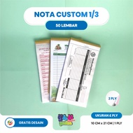Print Custom Notes 1/3 2 Ply Free Design Free Logo Free Your Own Name Y&H YUDHA GRAPHICA
