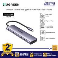 UGREEN 15214 USB Hub 4K 30Hz with Type C Cable 7 in 1