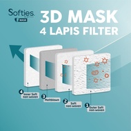 JAMINAN ASLI SOFTIES 3D SURGICAL MASK KF94 20 PCS - MASKER SOFTIES