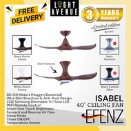 [Wifi] EFENZ Limited Edition DC Ceiling Fan Isabel 403 With 22W Dimmable Samsung LED + Remote Control 3 Blade 40"