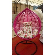 HY&amp; Rattan Nacelle Chair Rocking Chair Outdoor Casual round Rattan Woven Rattan Hanging Chair Cushion Swing Cushion roun