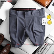 Quần Short Âu Nam Hàn Quốc Chất Tây Âu Co Giản Mền Mịn -tannguyen shop