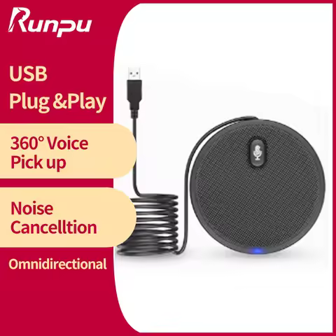 Runpu USB Omni-directional Condenser Microphone for Meeting Business Conference Computer Laptop PC V