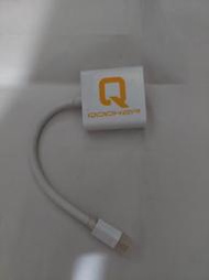 Qooker macbook thunderbolt 轉vga 轉接頭 轉接線 2014 2015